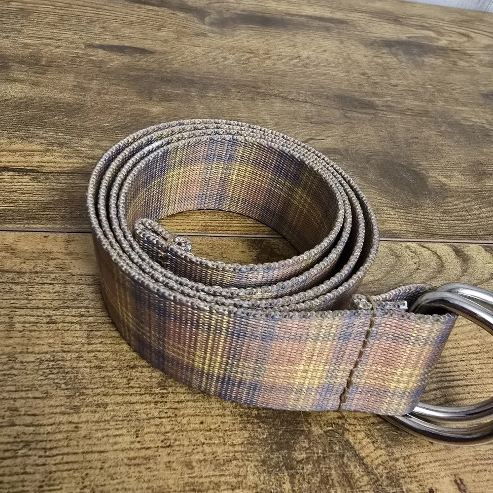 women's plaid multi colored fashion belt unbranded